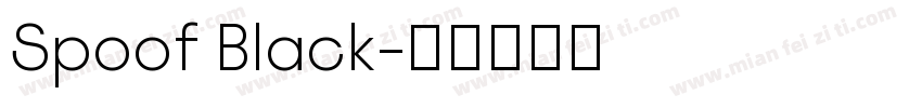 Spoof Black字体转换